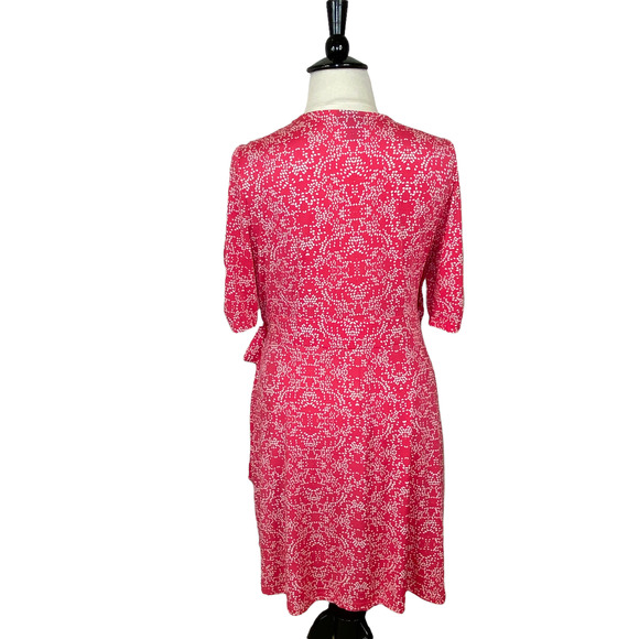Lane Bryant Dresses Lane Bryant Pink White Polka Dots Wrap Dress